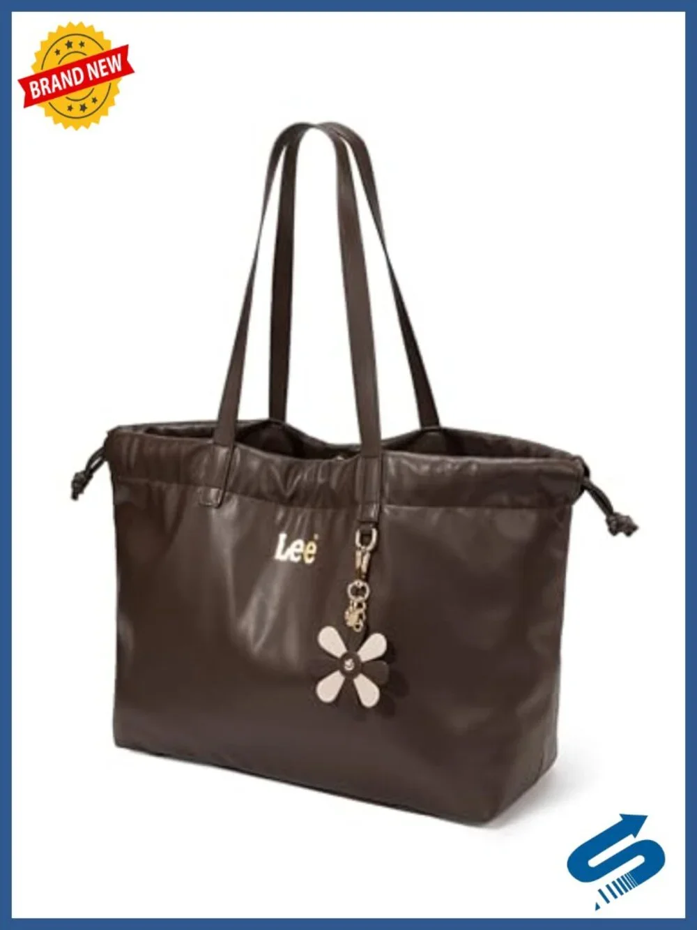 Vegan Leather Tote Bag for Women, Large Capacity Handbag with Magnetic Closure